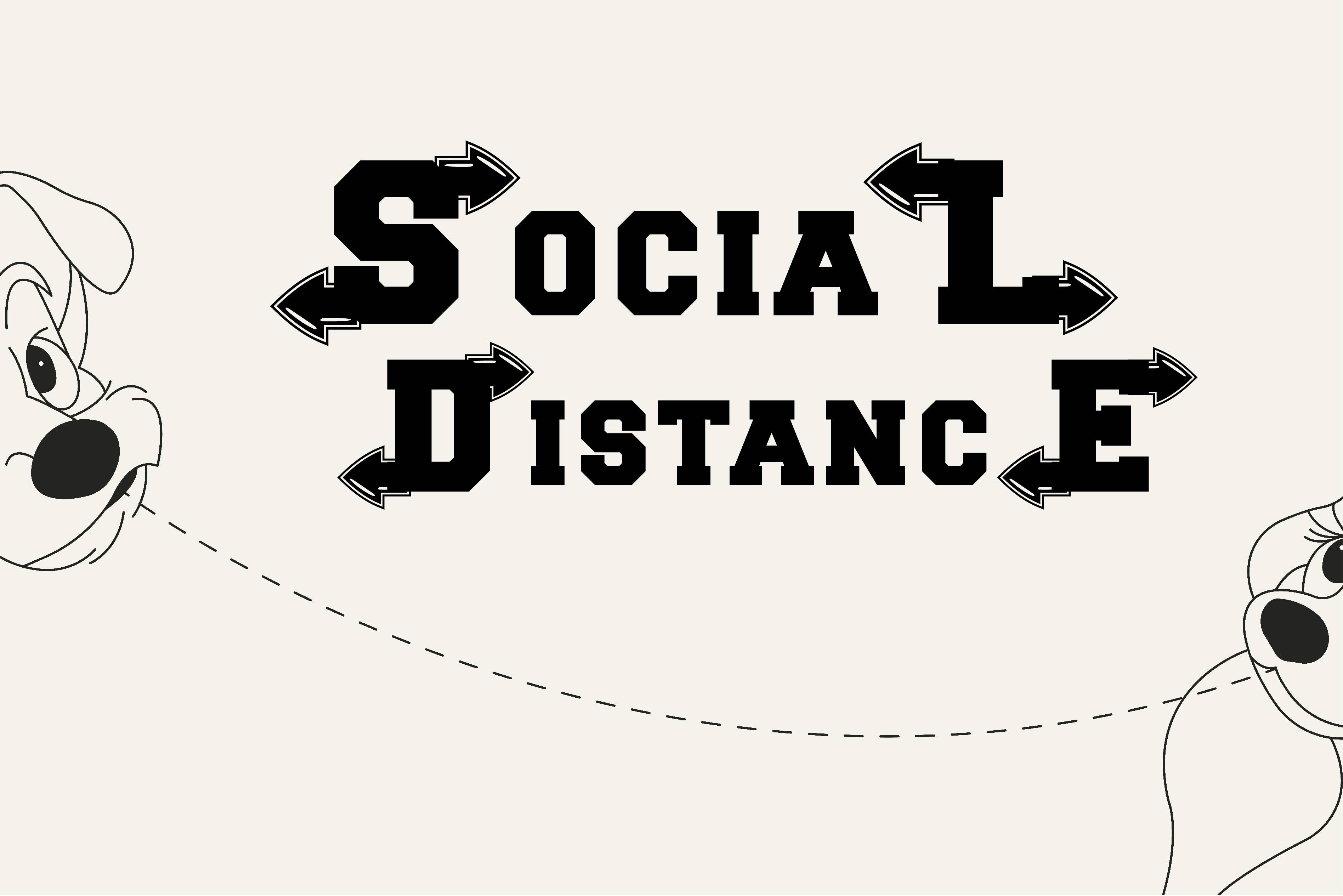 Social Distance Font