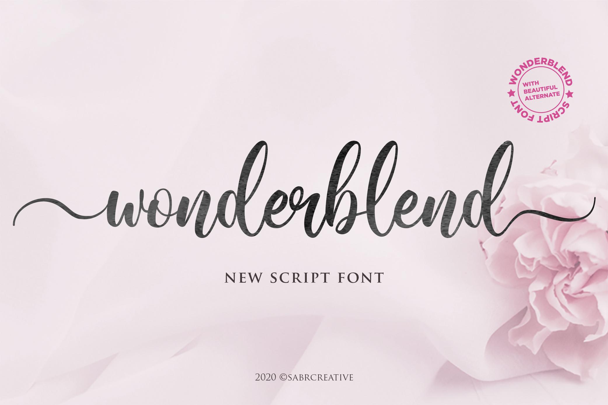 Wonderblend Font