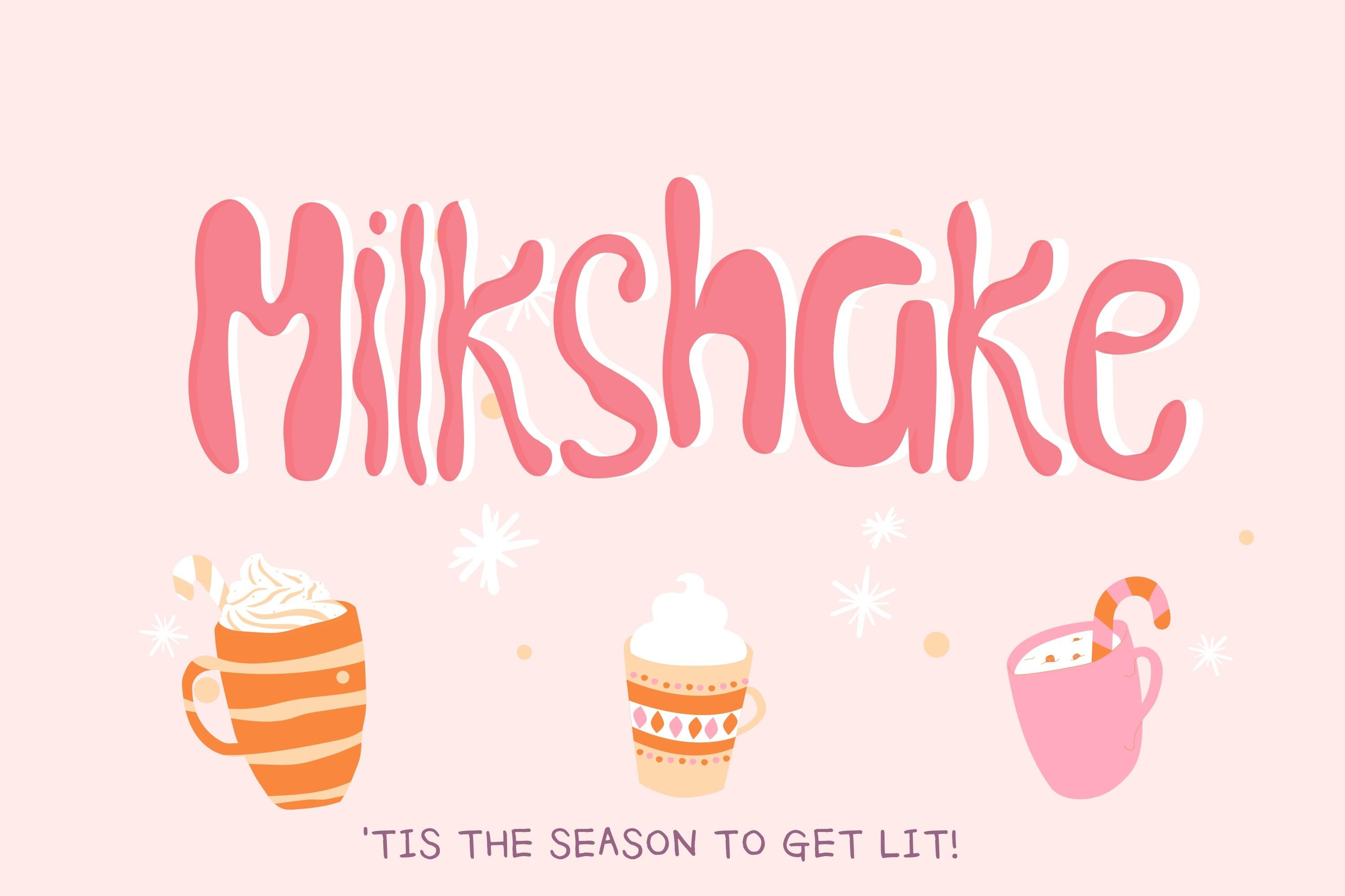 Milkshake Font