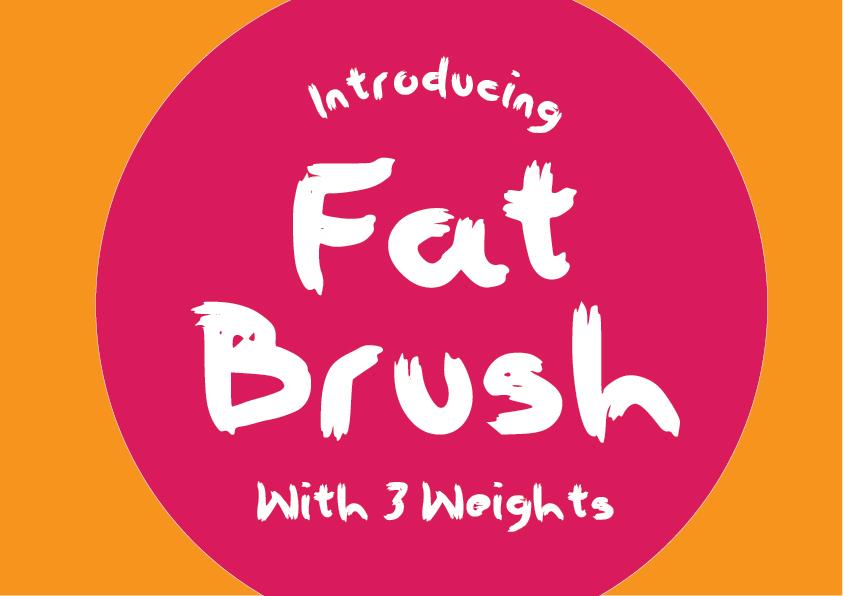 Fat Brush Font