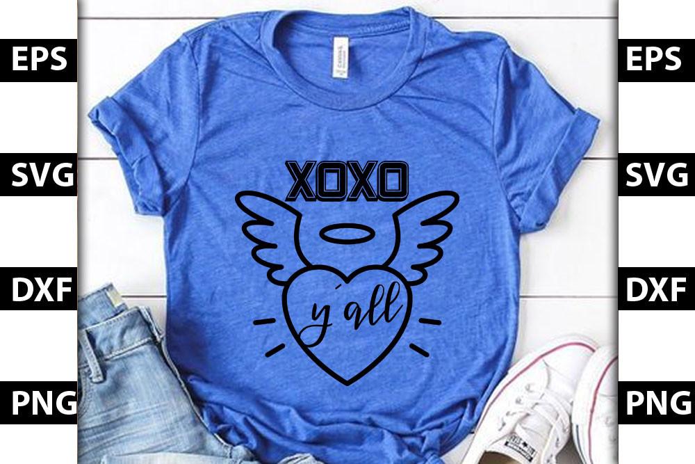 Valentine Svg Design, Xoxo Y’all