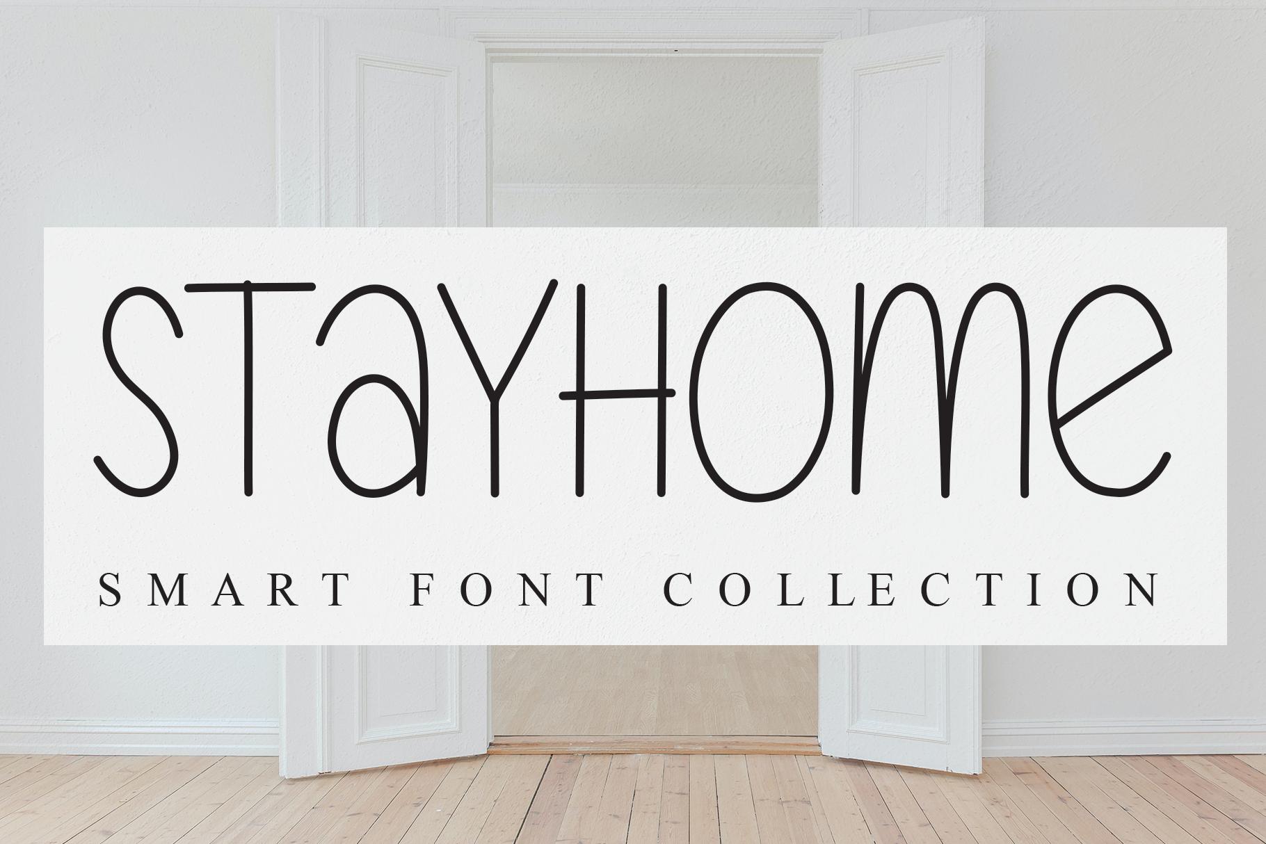 Stayhome Font