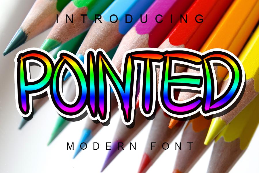 Pointed Font