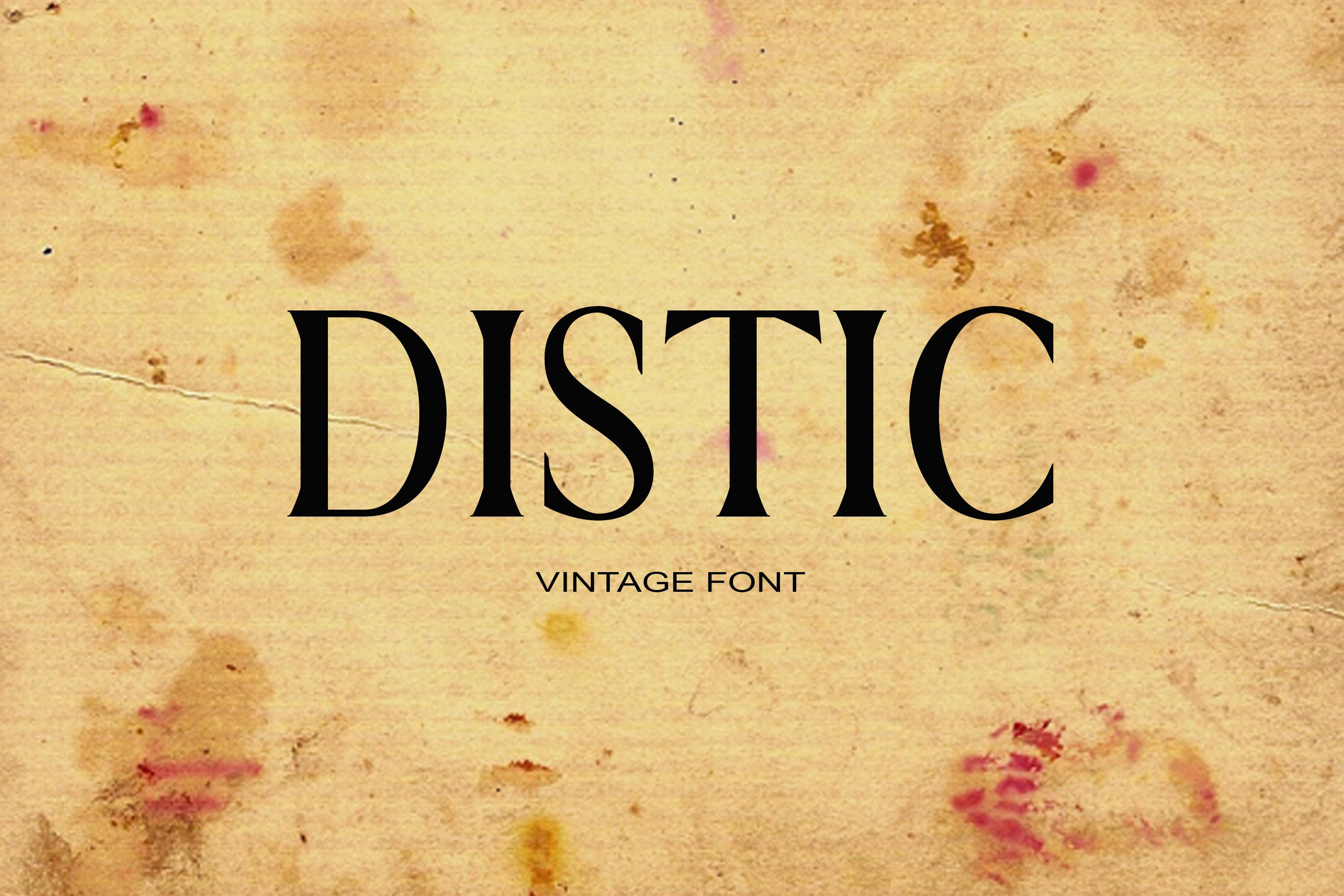 Distic Font