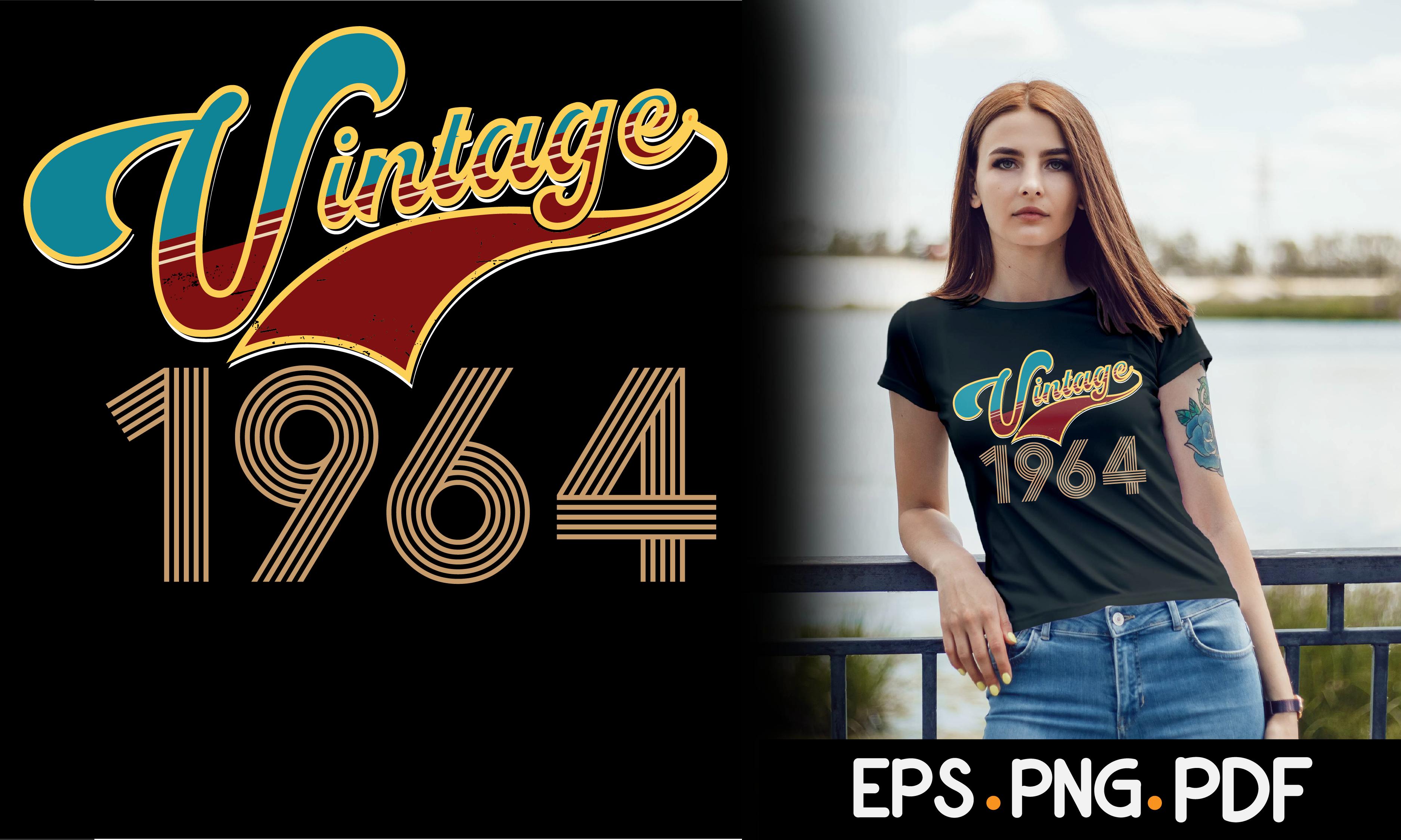 Vintage 1964 T Shirt Birthday