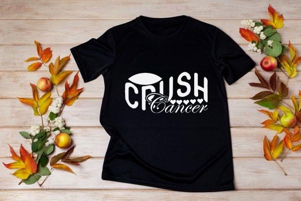 Breast Cancer SVG Design, Crush Cancer