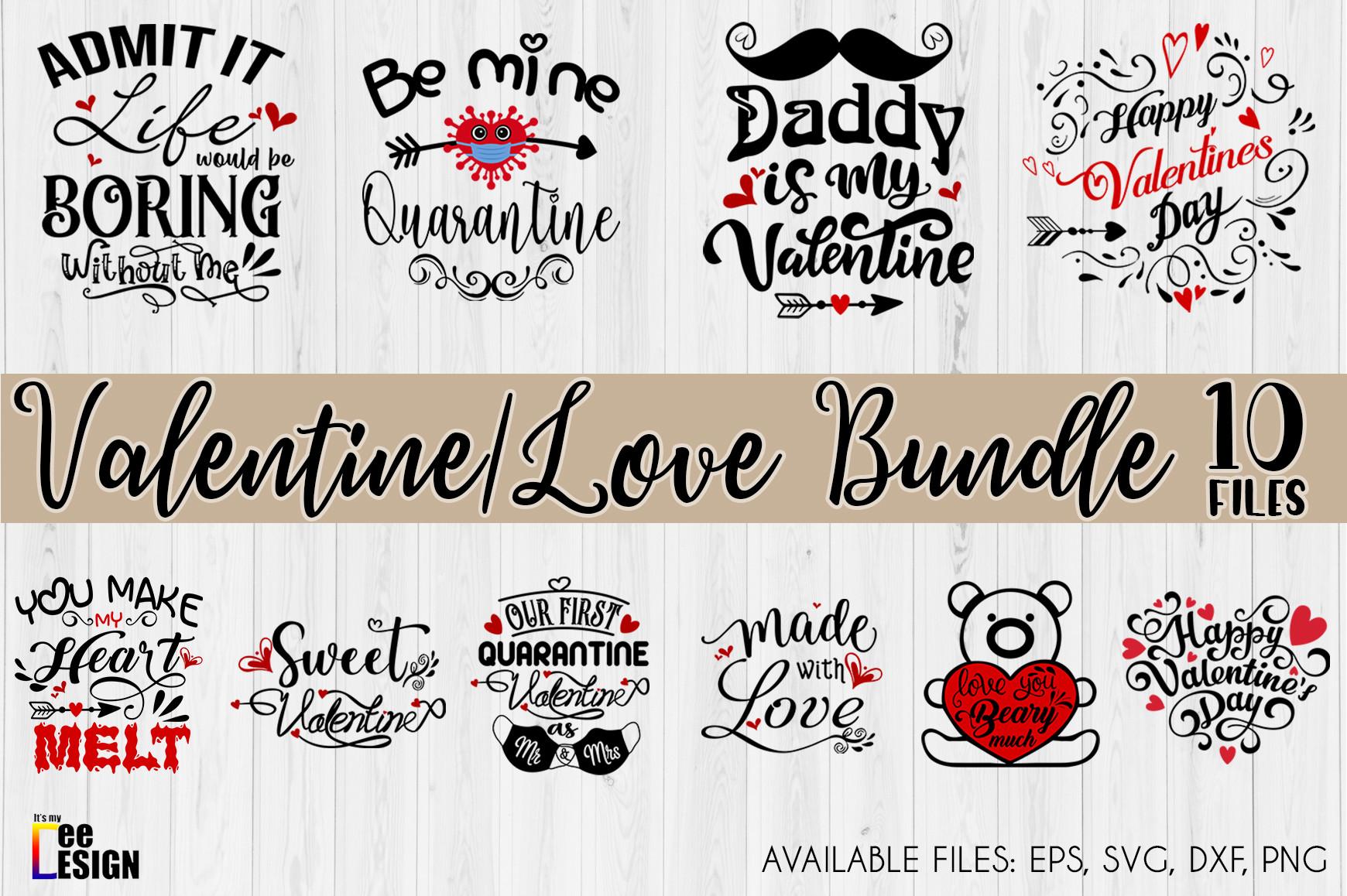 Valentine's Day Love Quotes SVG Bundle