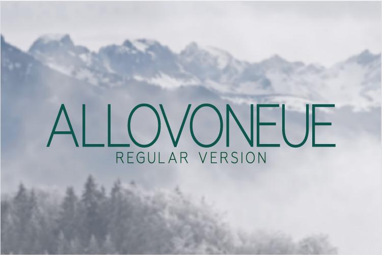 Allovoneue Regular Font