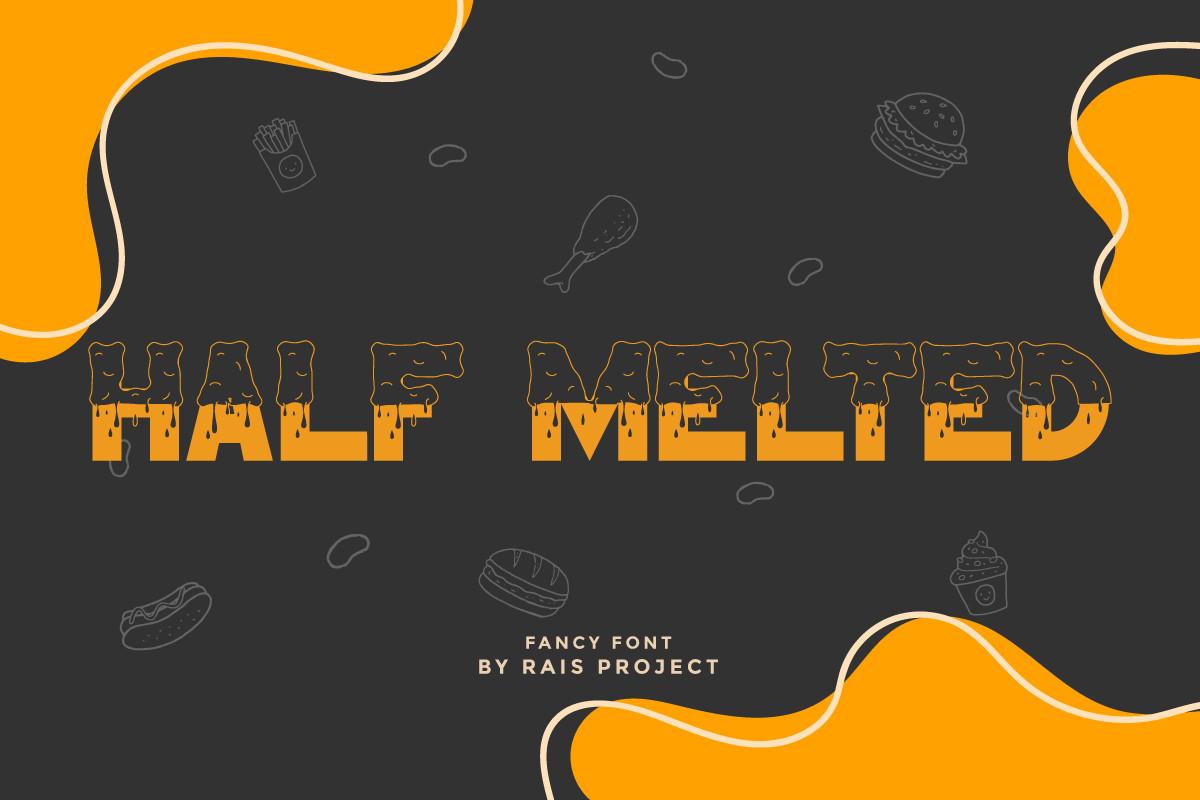 Half Melted Font