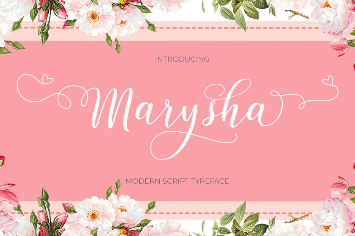 Marysha Script Font