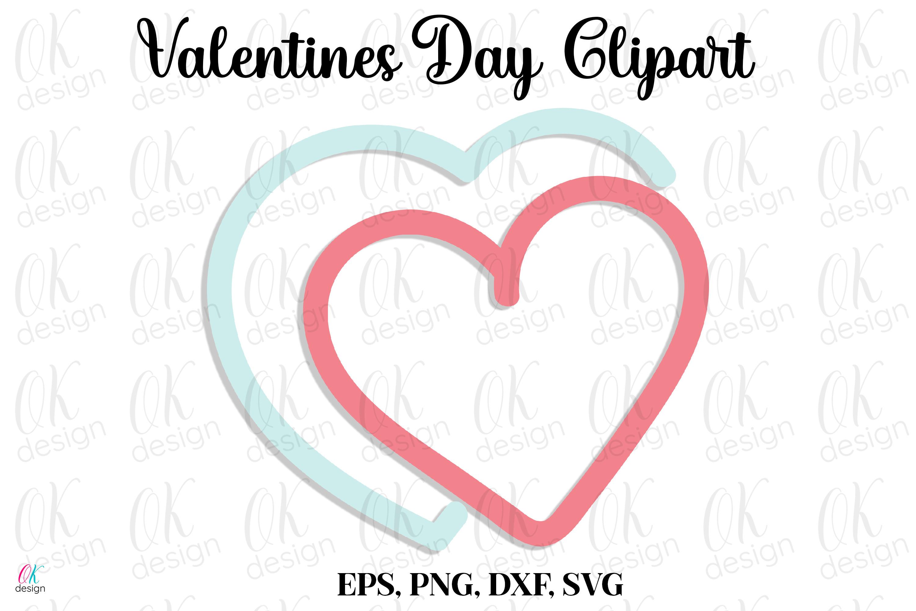 Valentines Clipart SVG, DXF, PNG Files.