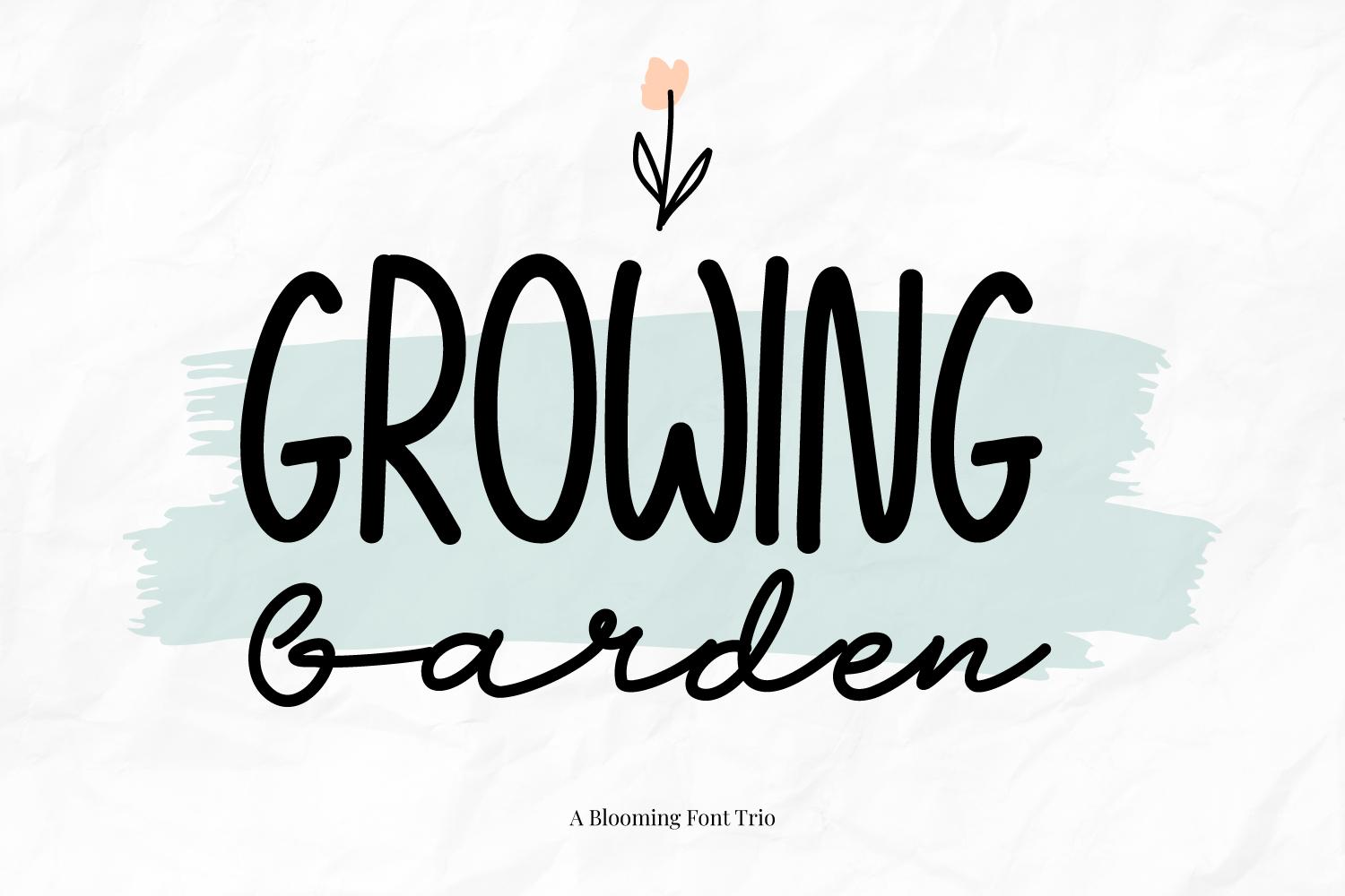 Growing Garden Font