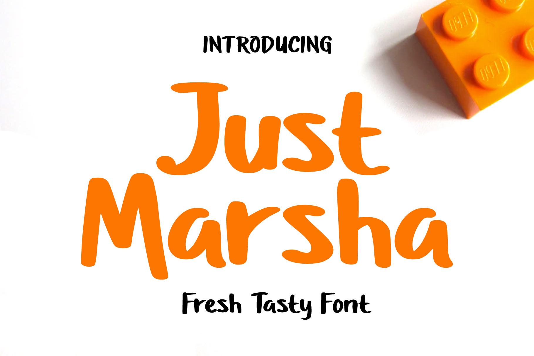 Just Marsha Font