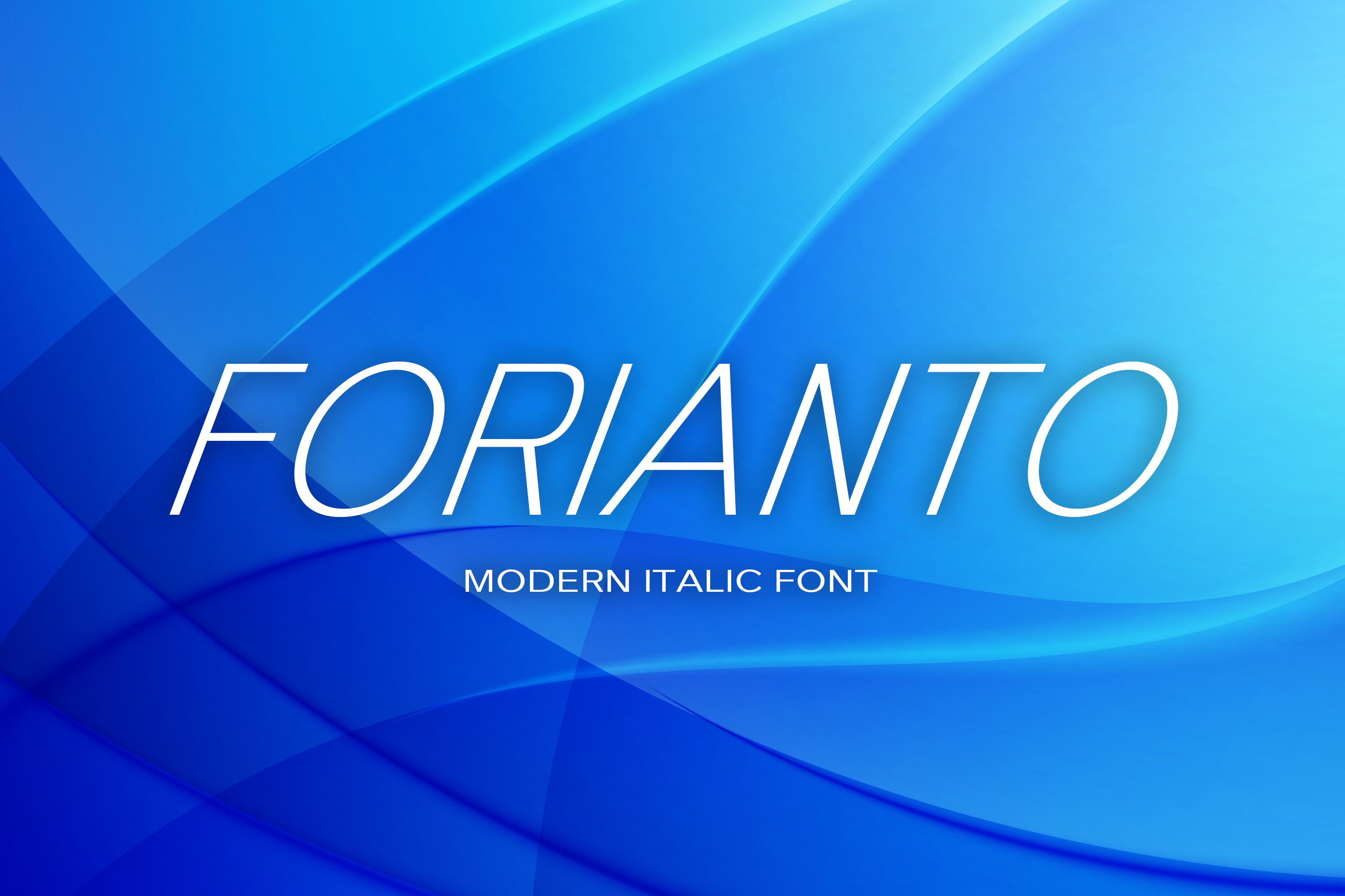 Forianto Font