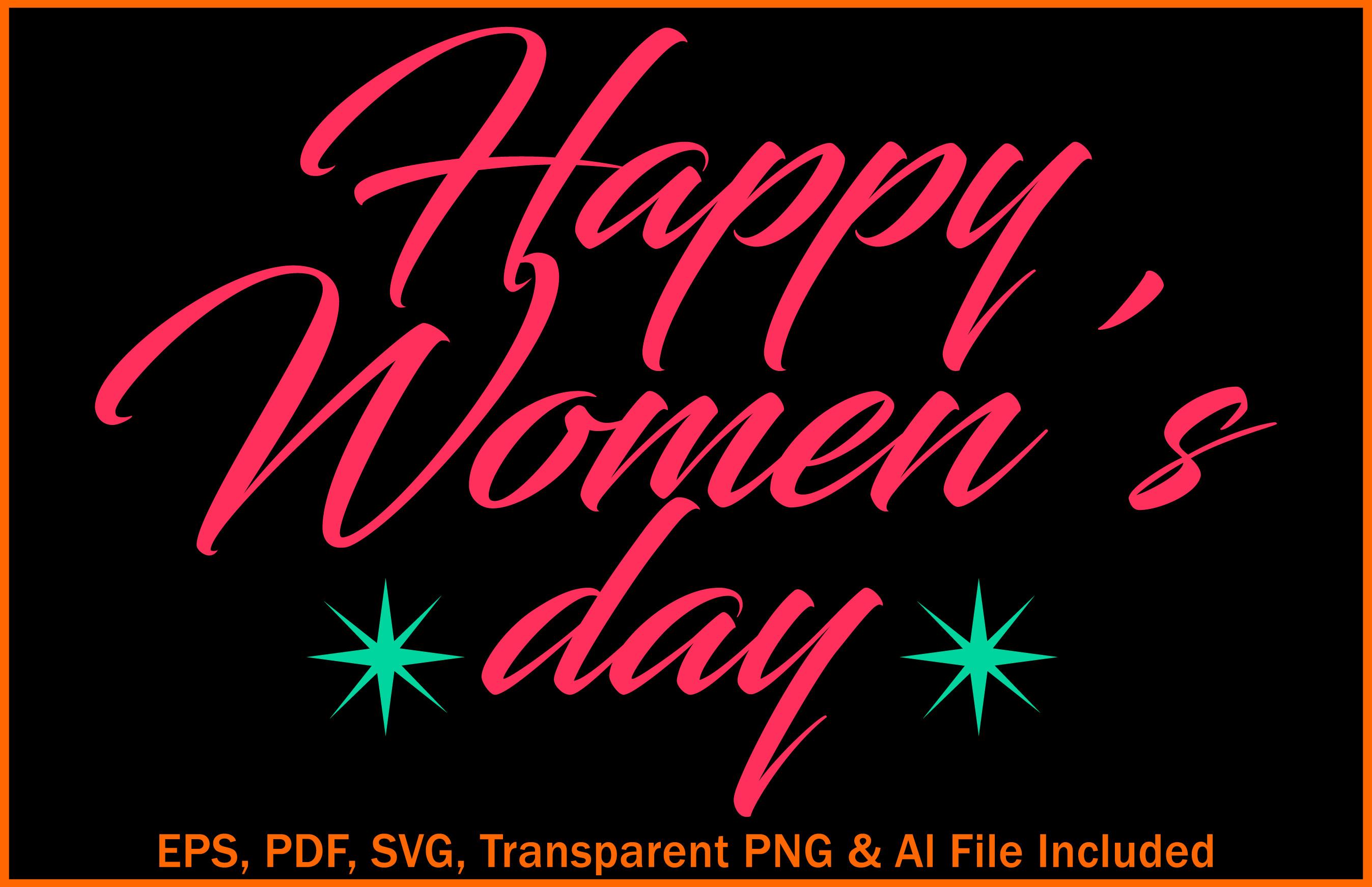 Happy Women’s Day T-shirt Design.