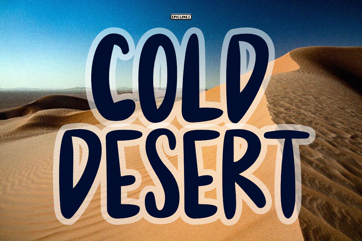 Cold Desert Font
