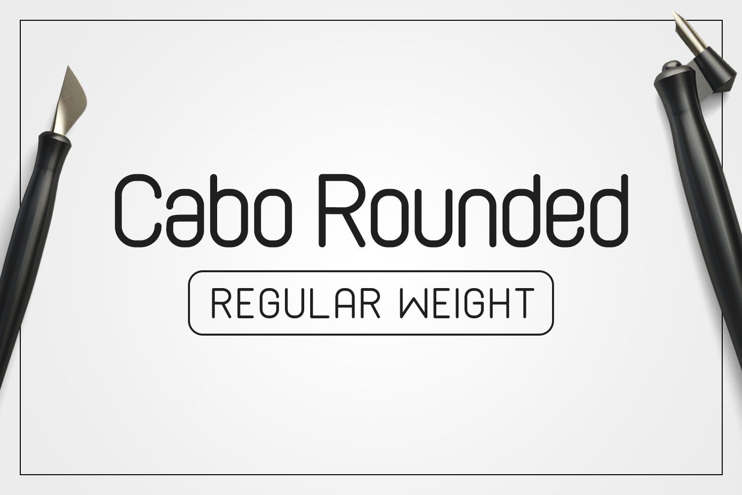 Cabo Rounded Regular Font