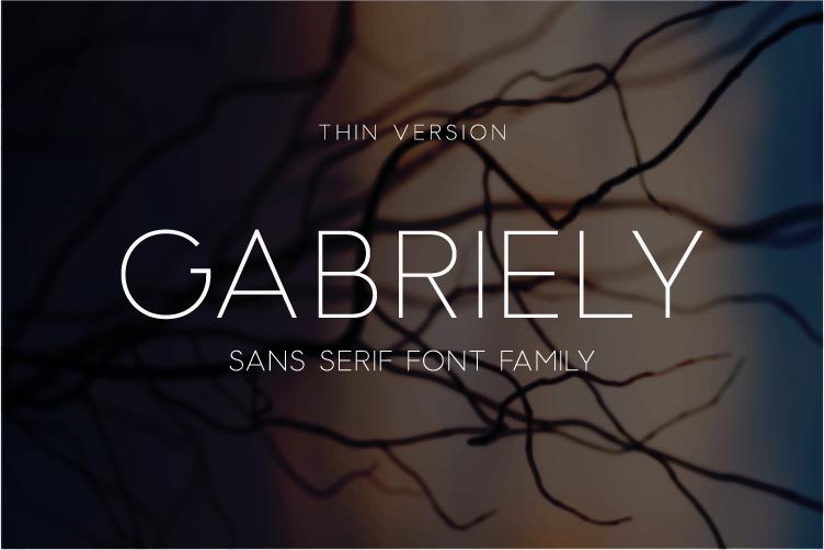 Gabriely Thin Font