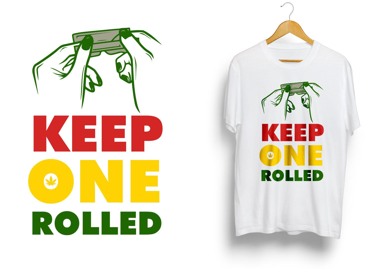 Keep One Rolling Vector T-Shirt Design
