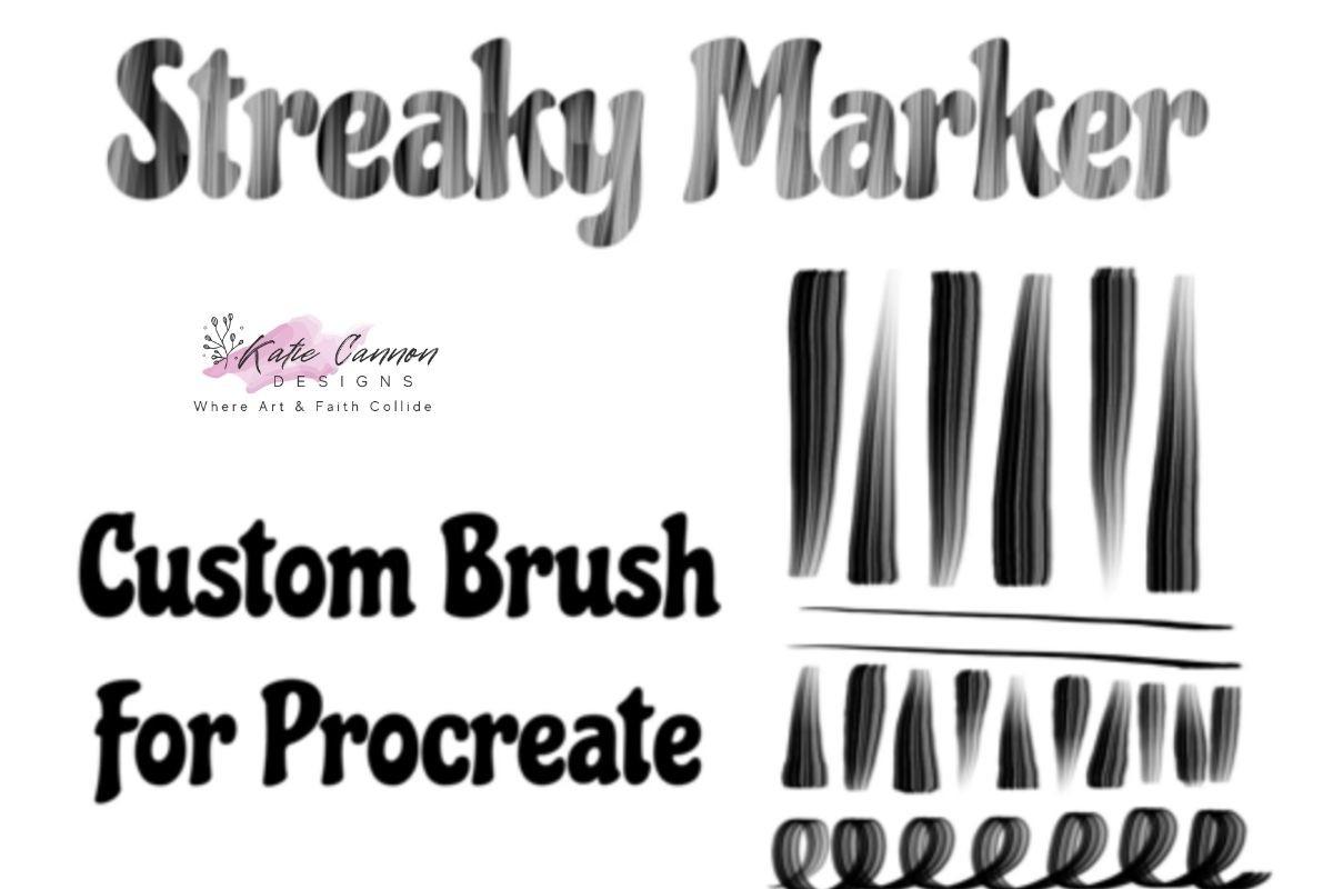 Streaky Marker Brush for Procreate