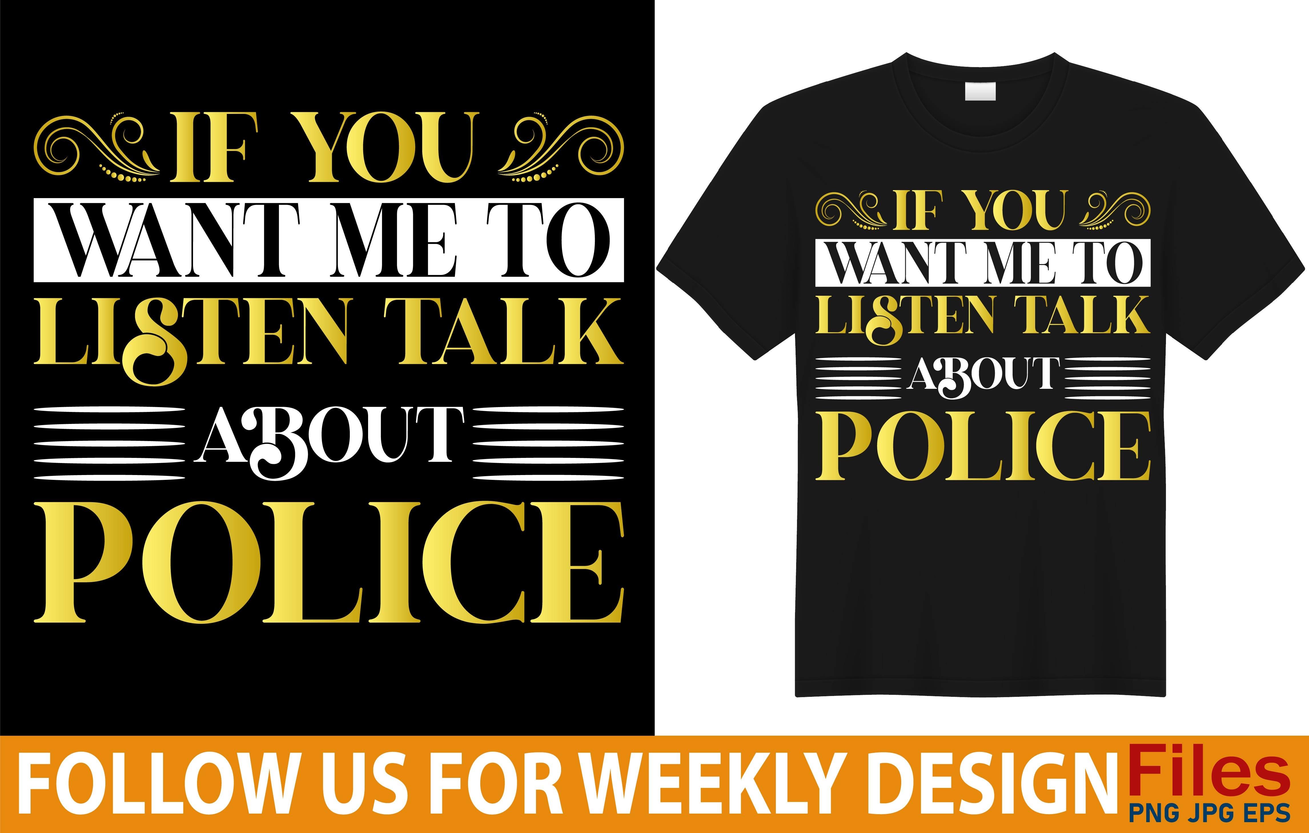 Police T Shirt Design Bundle