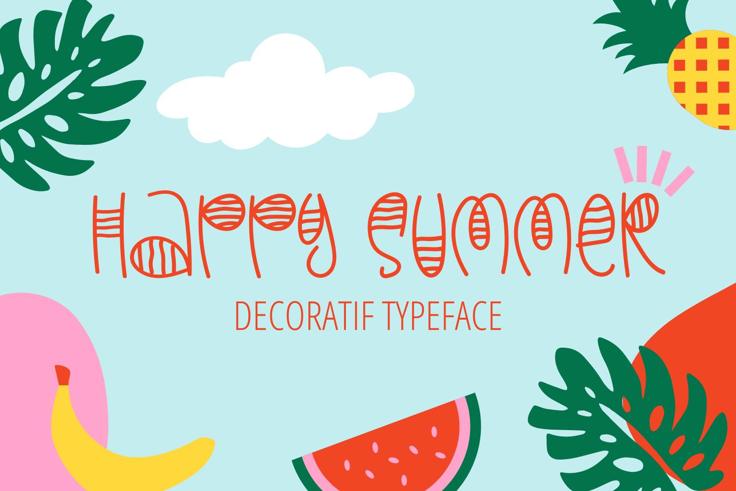 Happy Summer Font