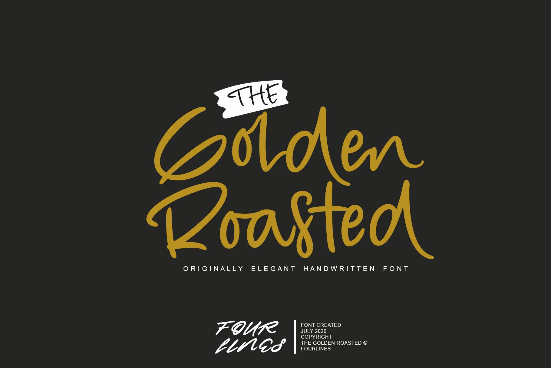 The Golden Roasted Font