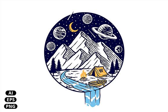 Camping Under the Mountains and Stars