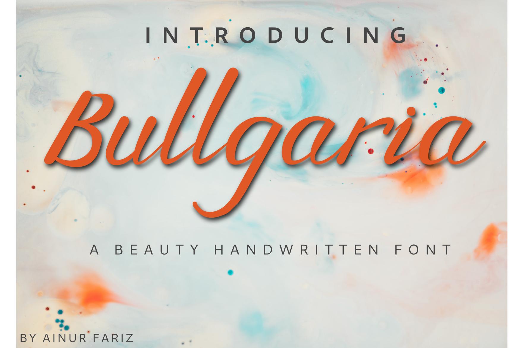 Bullgaria Font