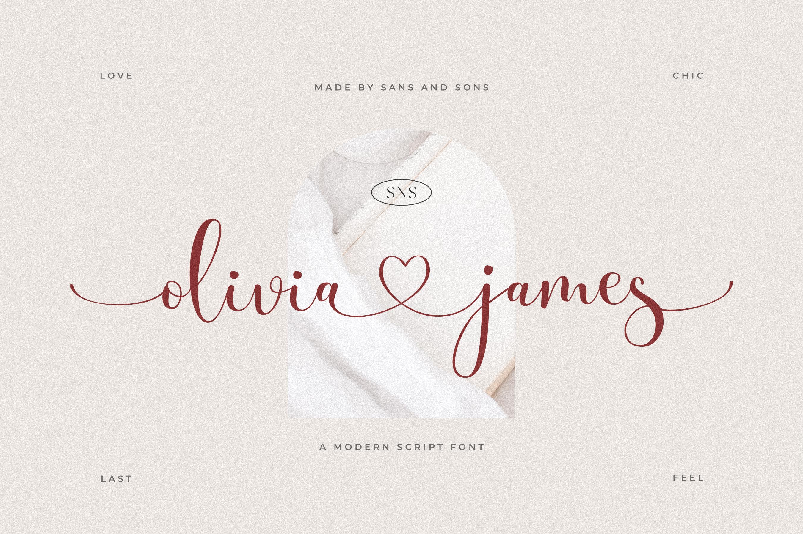 Olivia James Font