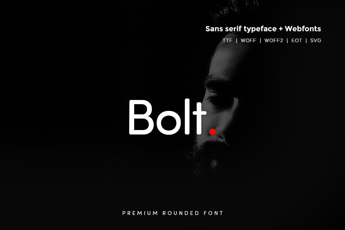 Bolt Rounded Font