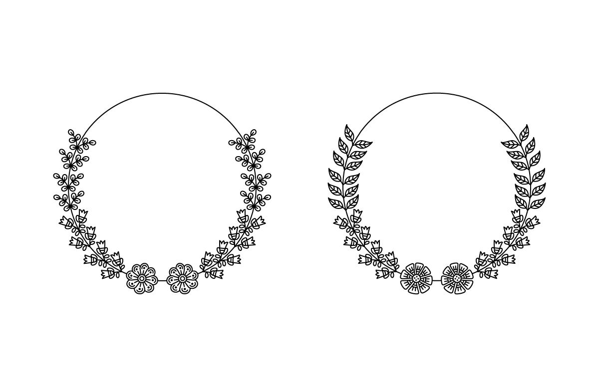 Circle Flower Frame