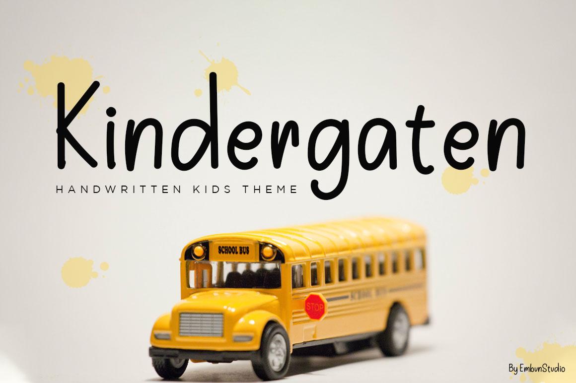 Kindergarten Font