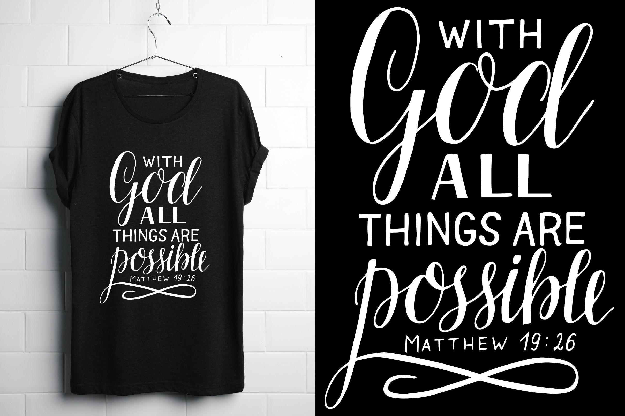 With God All Things Are Possible Matthew
