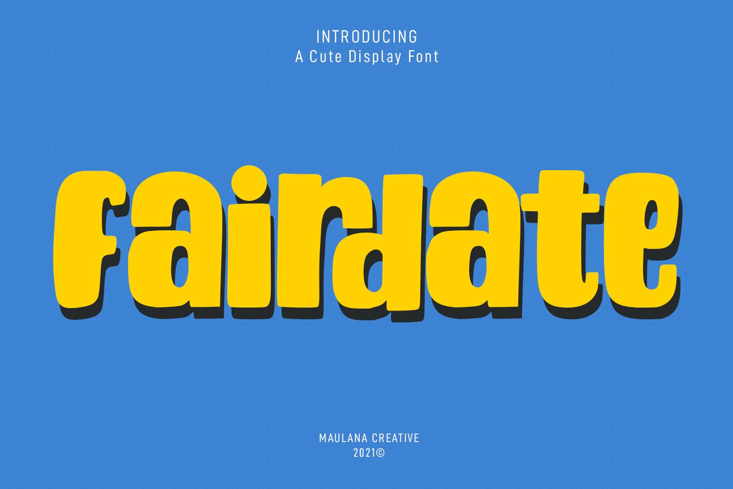 Fairdate Font