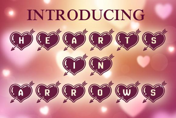 Hearts in Arrows Font
