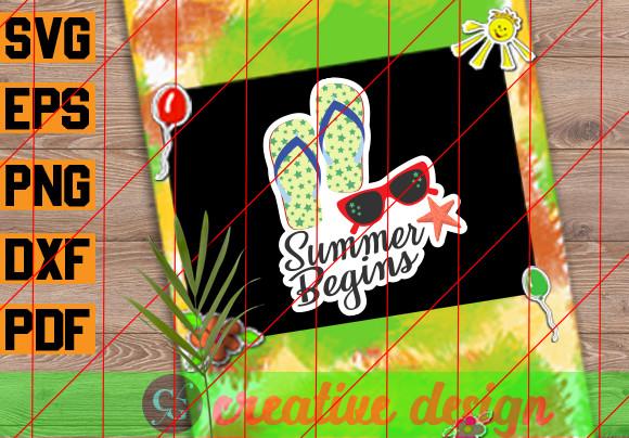 Summer Begins Inspirational Sticker