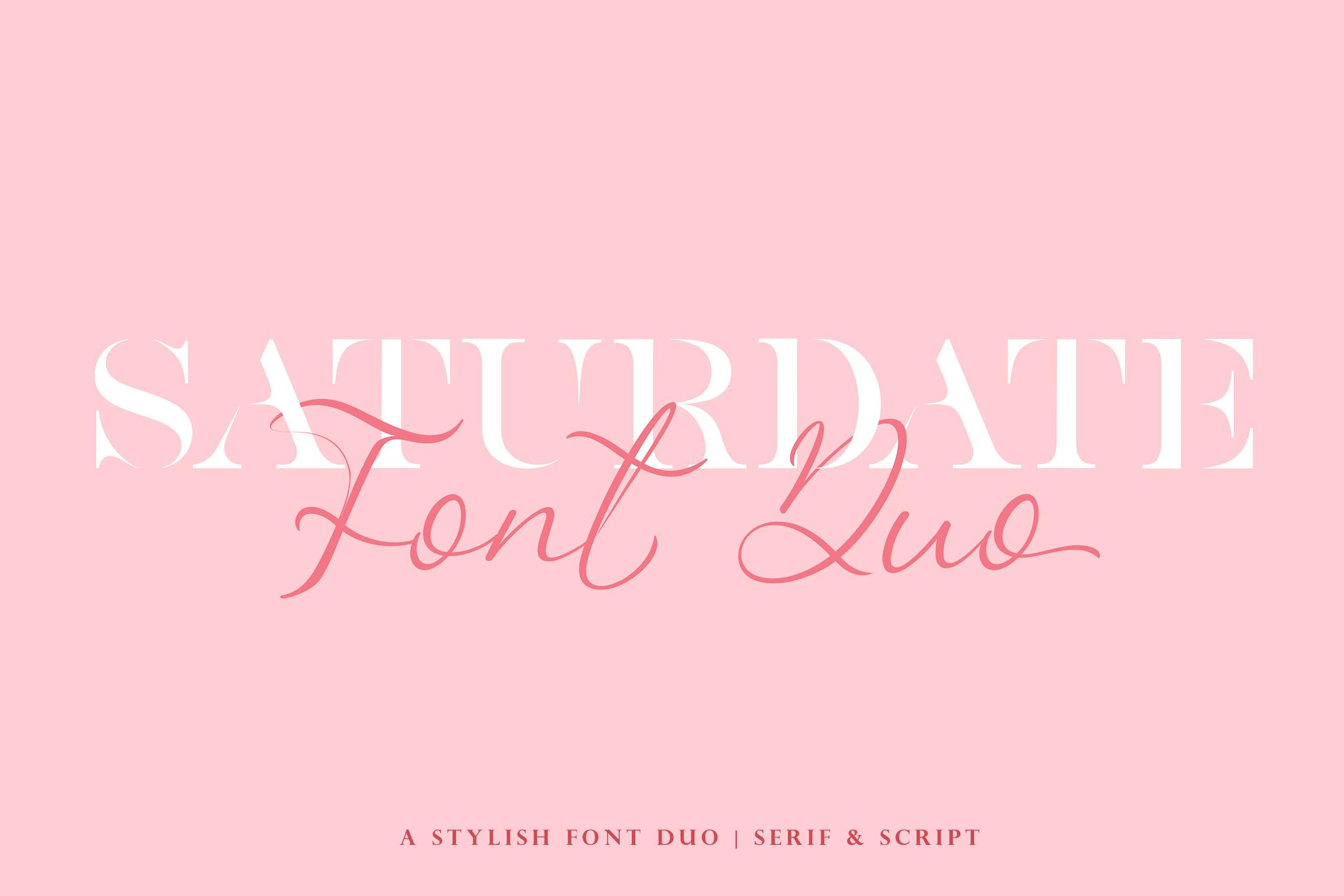 Saturdate Duo Font
