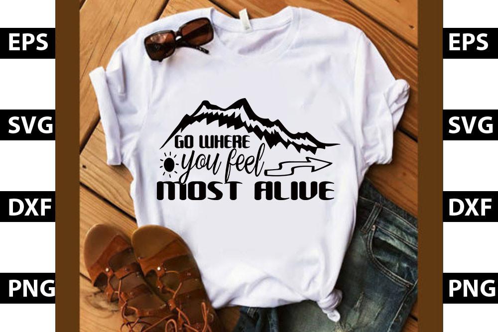 Adventure Svg Design, Go Where You Feel