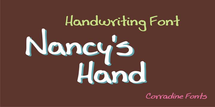 Nancy's Hand Family Font