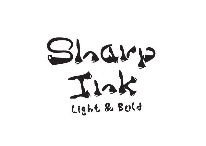 Sharp Ink Font