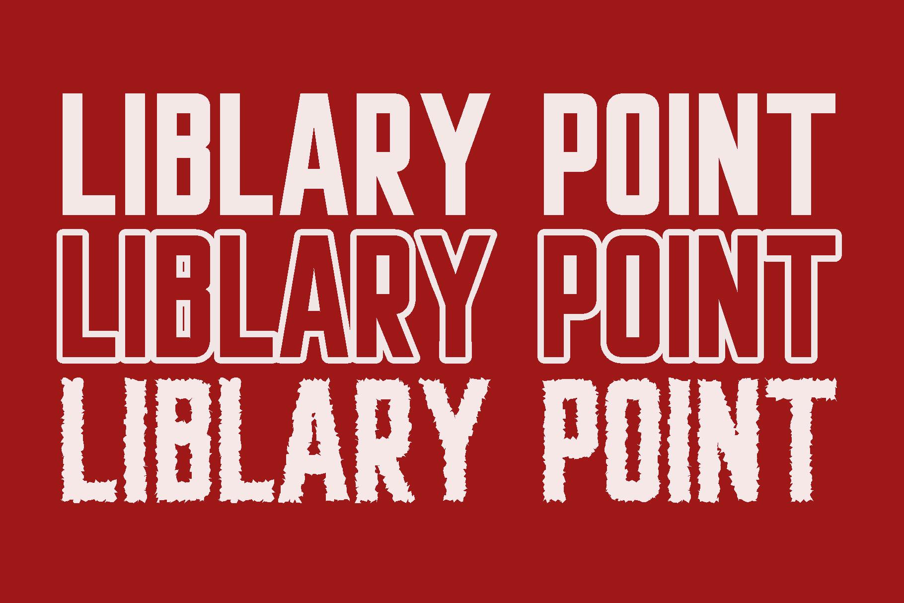 Liblarypoint Font