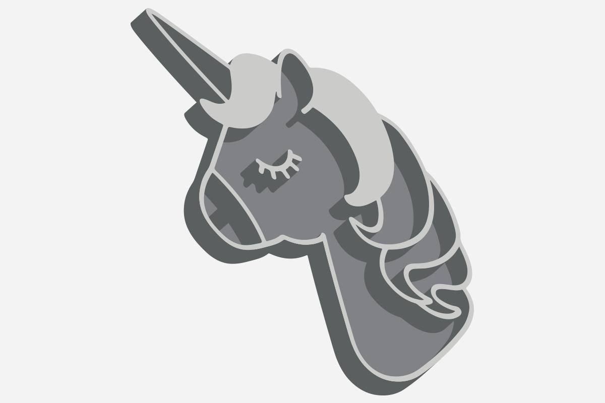 3d Unicorn Vector