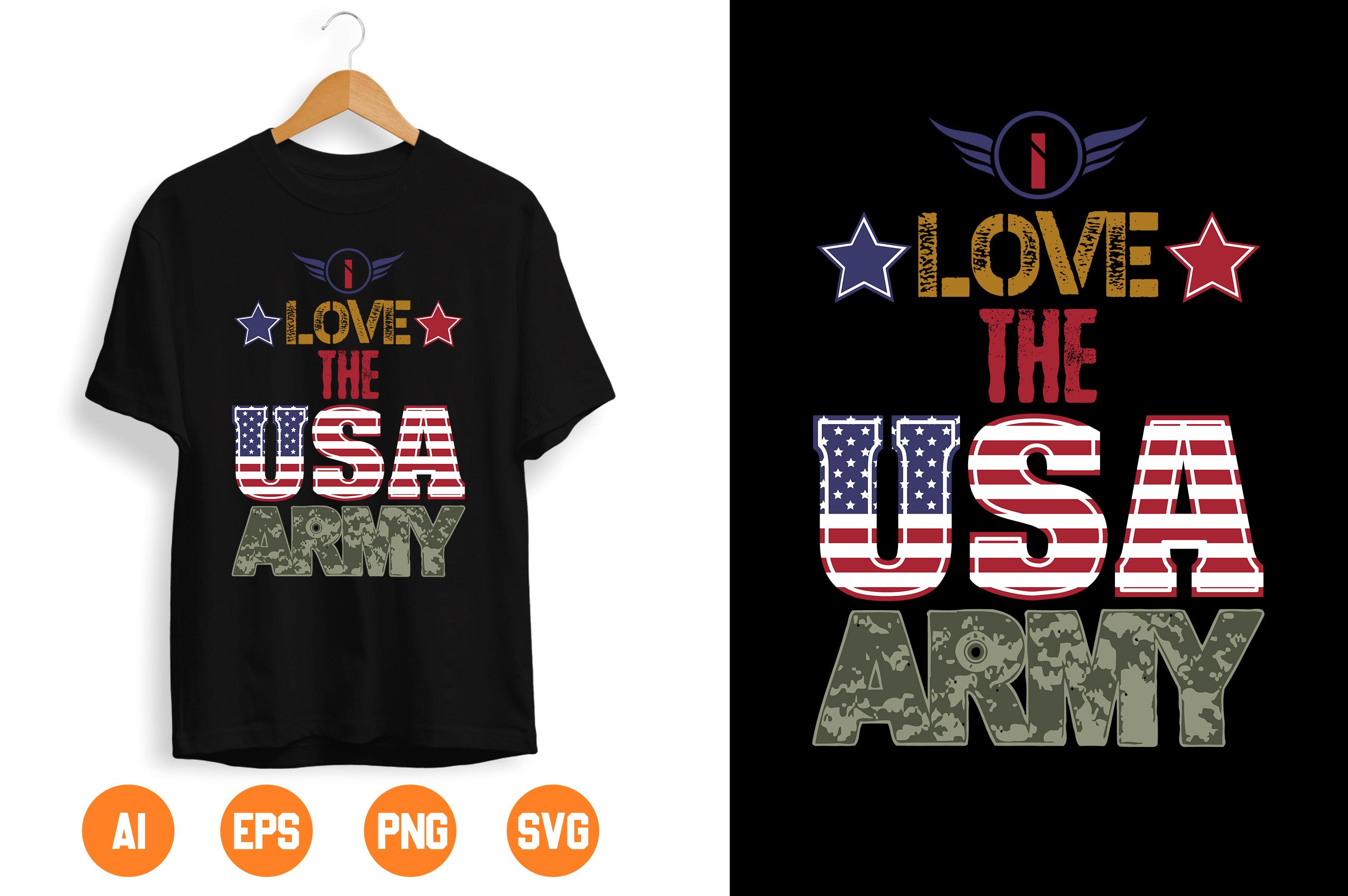 I Love the USA Army.
