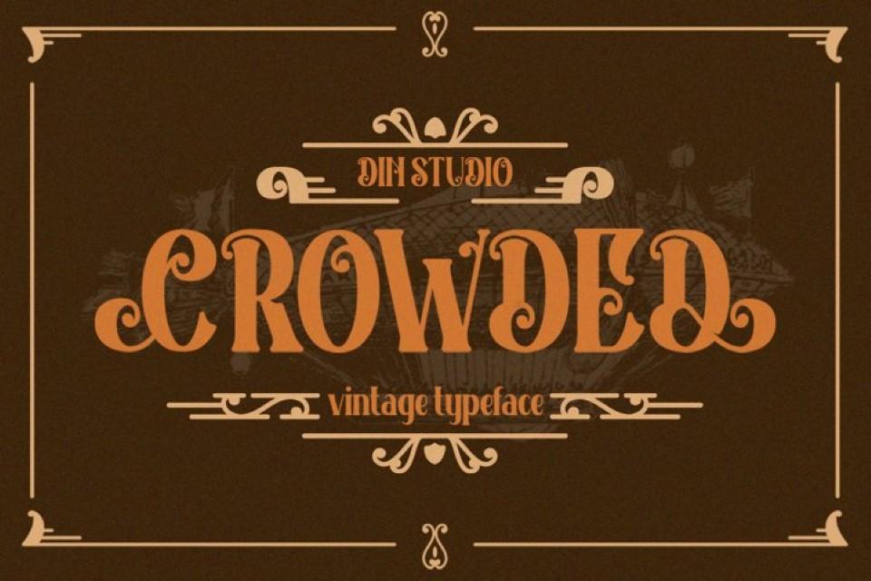 Crowded Font