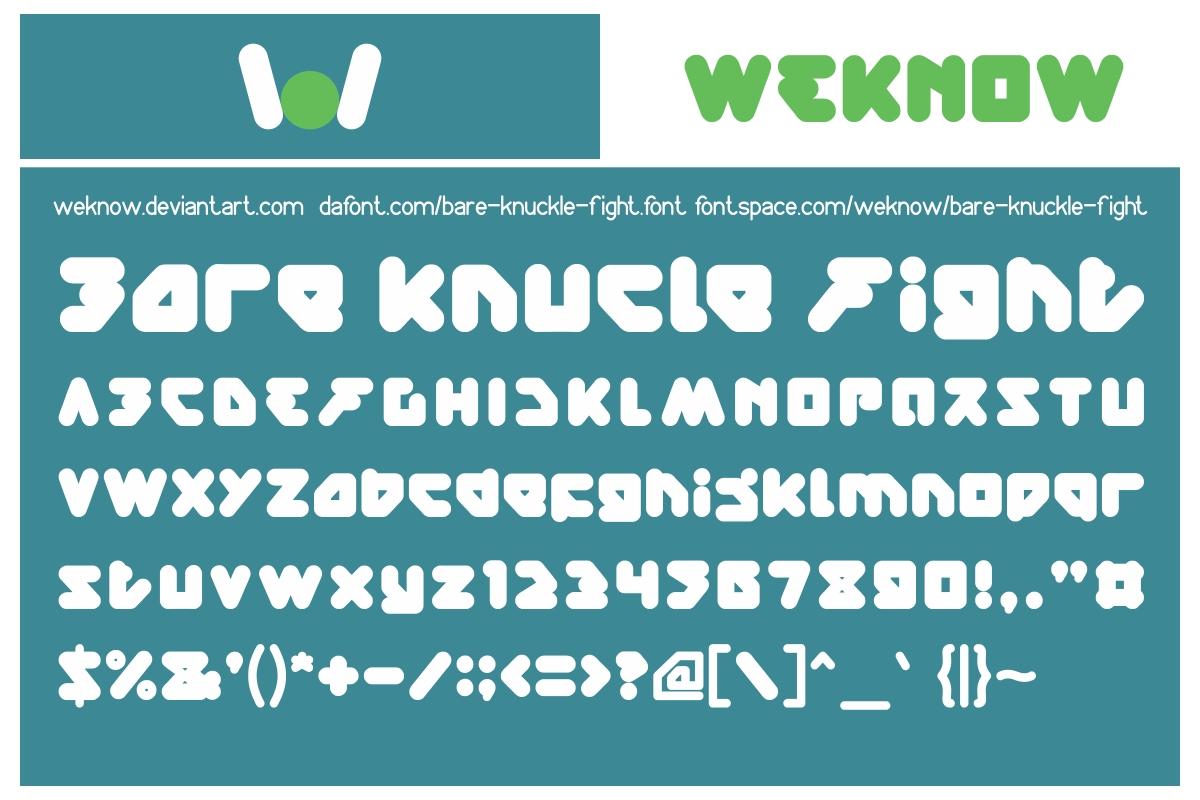 Bare Knuckle Fight Font