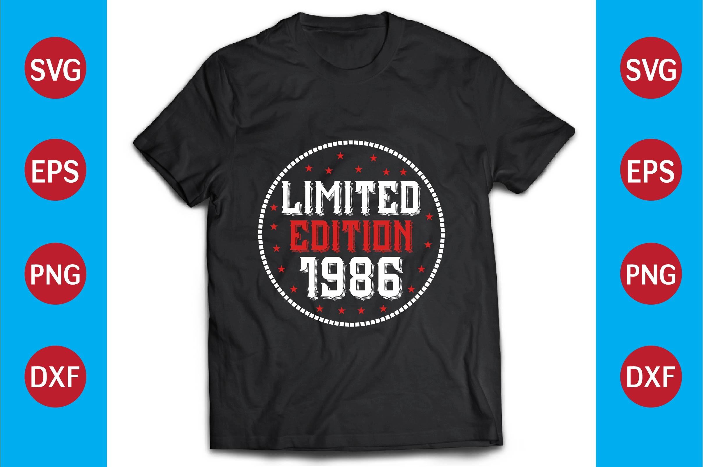 Limited Edition 1986  T-shirt Design
