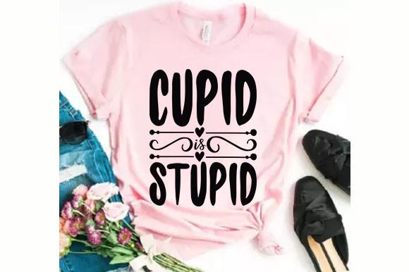 Valentine Svg Design, Cupid is Stupid