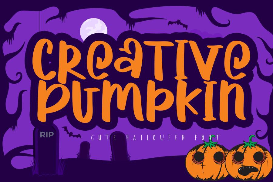 Creative Pumpkin Font