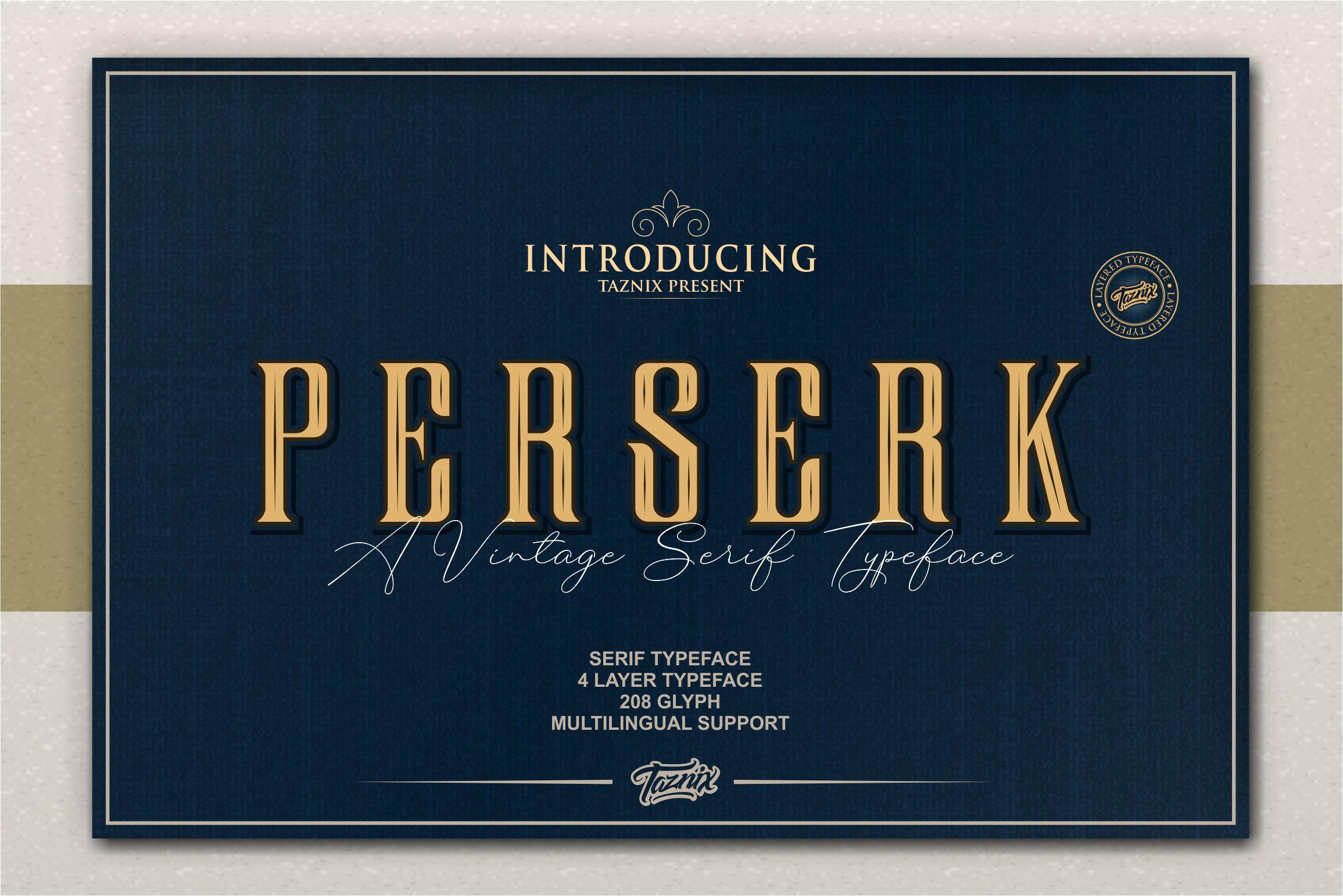 Perserk Font